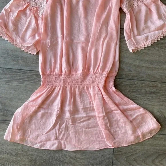 MWT Dance & Marvel Breezy Off Shoulder Babydoll Mini Dress - Picture 7 of 11